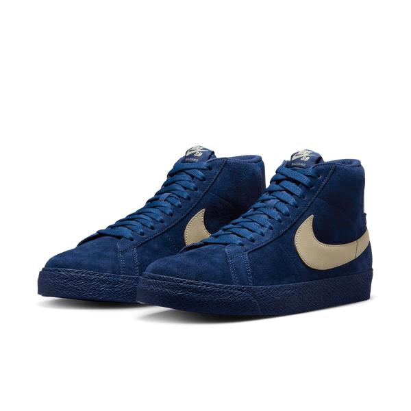 Nike SB Zoom Blazer Mid Coastal Blue - Pale Yellow-Black Sheep Skate Shop