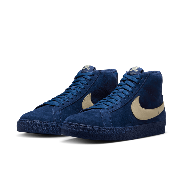 Nike SB Zoom Blazer Mid Coastal Blue - Pale Yellow-Black Sheep Skate Shop