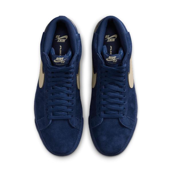 Nike SB Zoom Blazer Mid Coastal Blue - Pale Yellow-Black Sheep Skate Shop