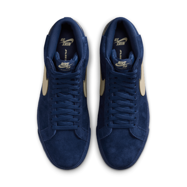 Nike SB Zoom Blazer Mid Coastal Blue - Pale Yellow-Black Sheep Skate Shop