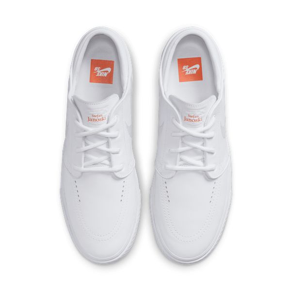 Nike sb stefan janoski white leather hotsell