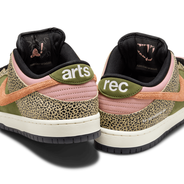 Nike SB x Arts & Rec Dunk Low Pro QS Khaki - Amber - Rough Green - Rust Pink-Black Sheep Skate Shop