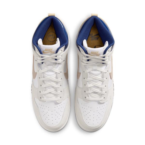 Nike SB x Beyond Store Dunk High Pro QS White - Ivory - Sand Dune - Blue Void-Black Sheep Skate Shop