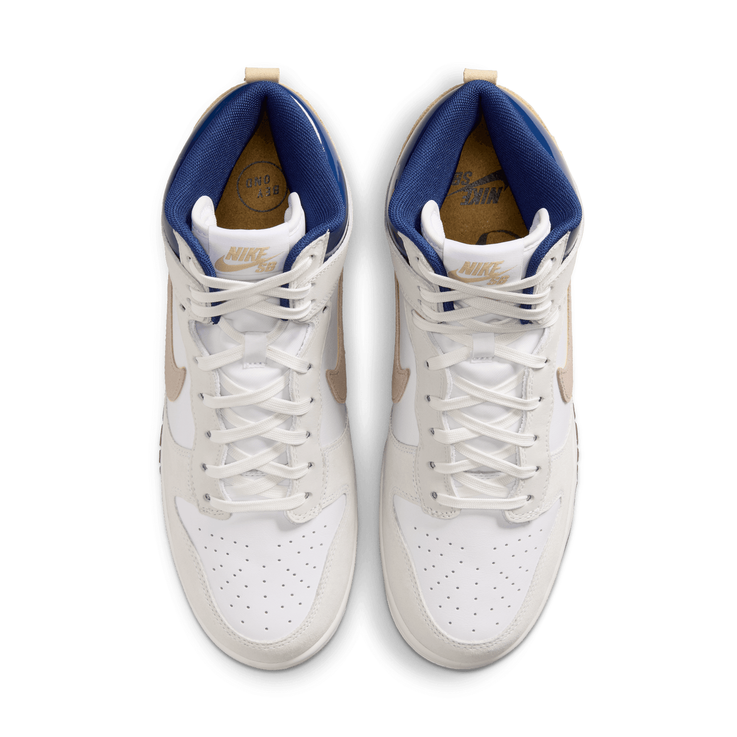 Nike SB x Beyond Store Dunk High Pro QS White - Ivory - Sand Dune - Blue Void-Black Sheep Skate Shop