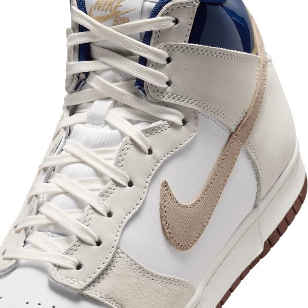 Nike SB x Beyond Store Dunk High Pro QS White - Ivory - Sand Dune - Blue Void-Black Sheep Skate Shop
