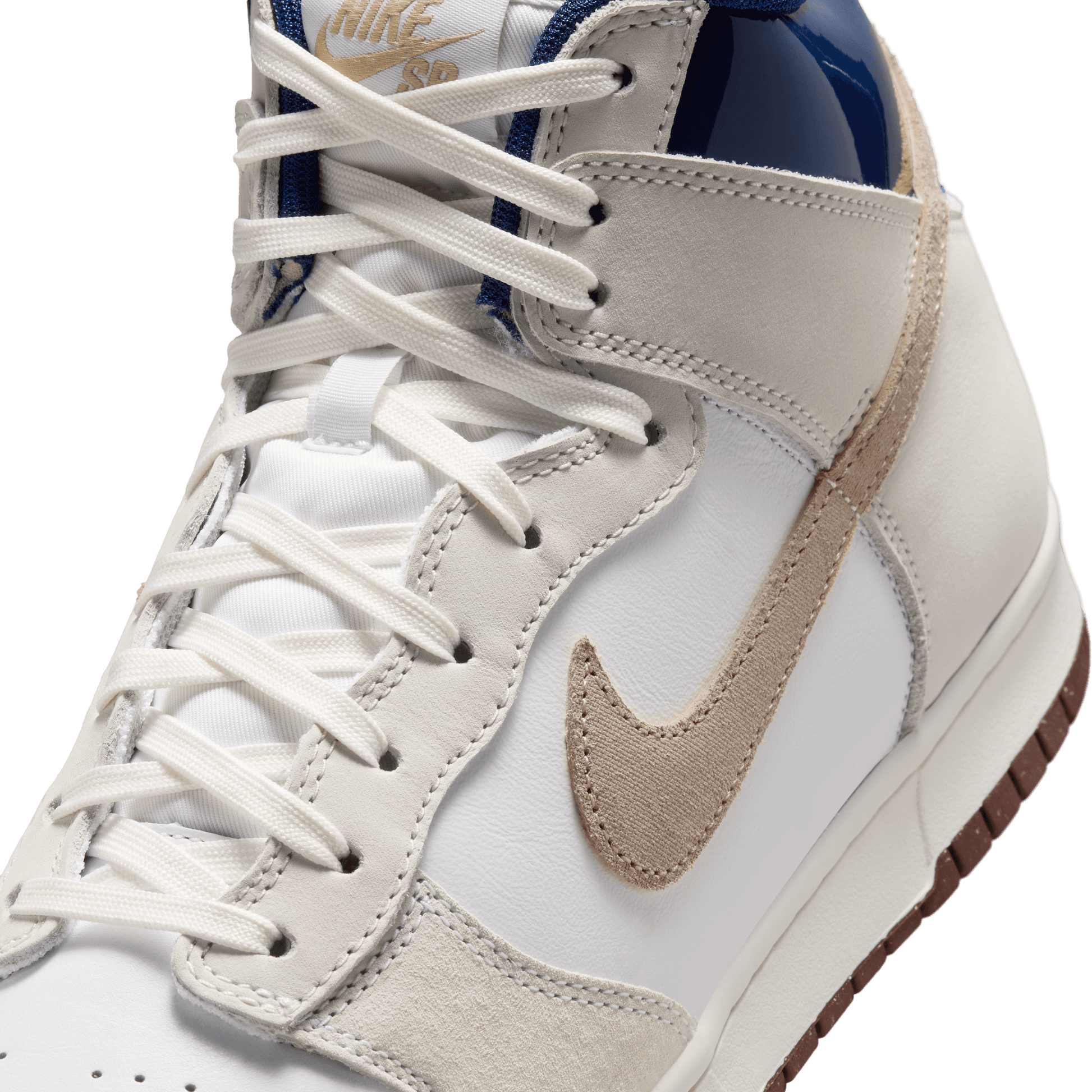 Nike SB x Beyond Store Dunk High Pro QS White - Ivory - Sand Dune - Blue Void-Black Sheep Skate Shop
