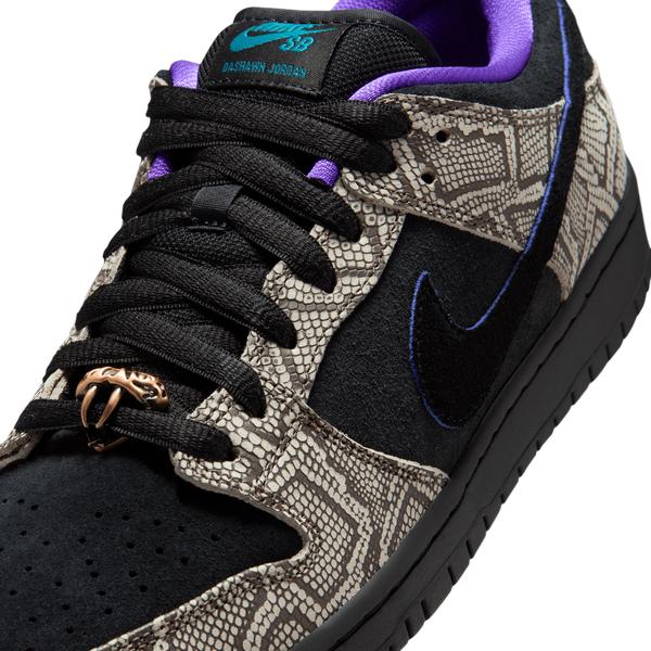 Nike SB x Dashawn Jordan "Copperhead" Dunk Low Pro String - Black- Bright Spruce - Fierce Purple-Black Sheep Skate Shop
