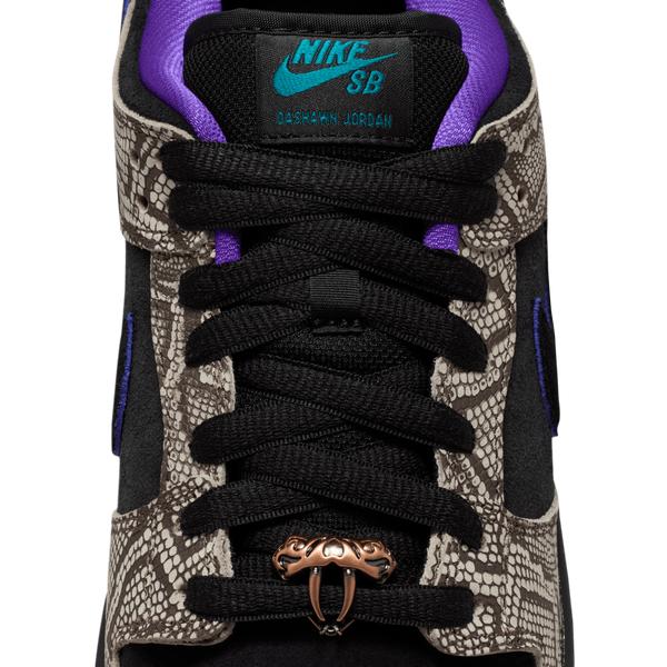 Nike SB x Dashawn Jordan "Copperhead" Dunk Low Pro String - Black- Bright Spruce - Fierce Purple-Black Sheep Skate Shop