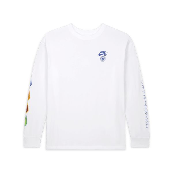 Nike SB x Di'Orr Greenwood Long Sleeve Max 90 Skate T-Shirt White-Black Sheep Skate Shop