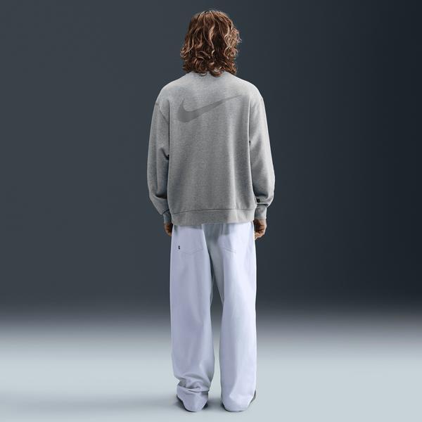 Nike SB x Eric Koston Fleece Skate Crew Heather Grey-Black Sheep Skate Shop