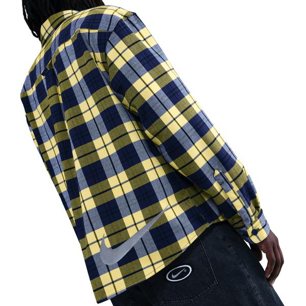 Nike SB x Eric Koston Skate Flannel- Midnight Navy/ Speed Yellow-Black Sheep Skate Shop