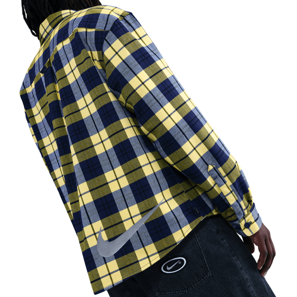 Nike SB x Eric Koston Skate Flannel- Midnight Navy/ Speed Yellow-Black Sheep Skate Shop