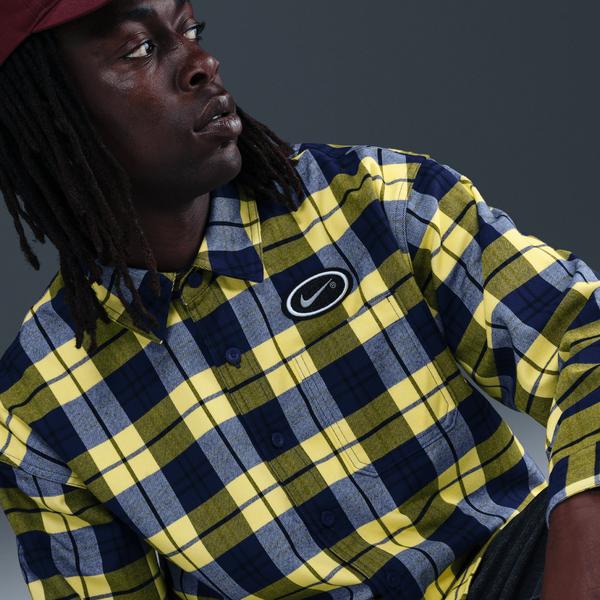 Nike SB x Eric Koston Skate Flannel- Midnight Navy/ Speed Yellow-Black Sheep Skate Shop