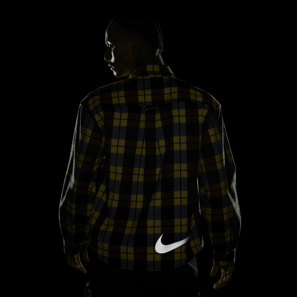 Nike SB x Eric Koston Skate Flannel- Midnight Navy/ Speed Yellow-Black Sheep Skate Shop