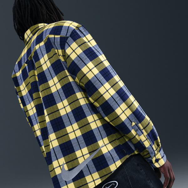 Nike SB x Eric Koston Skate Flannel- Midnight Navy/ Speed Yellow-Black Sheep Skate Shop