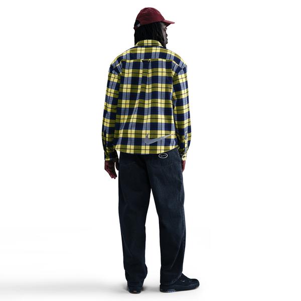 Nike SB x Eric Koston Skate Flannel- Midnight Navy/ Speed Yellow-Black Sheep Skate Shop