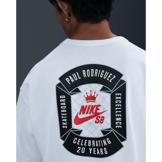 Nike SB x Paul Rodriguez Max90 Graphic Skate Tee White-Black Sheep Skate Shop
