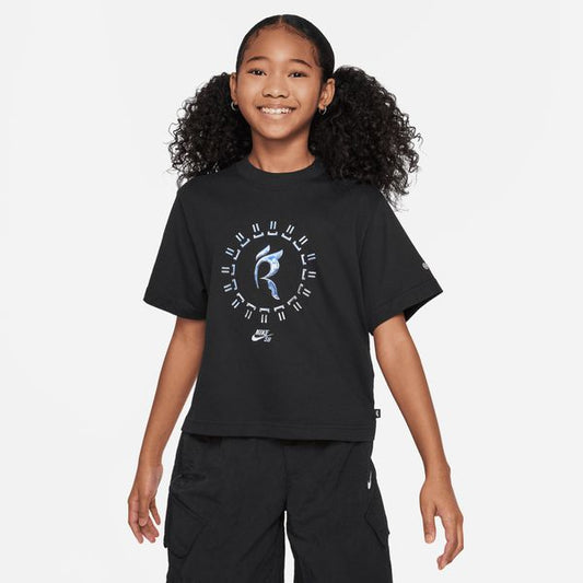 Nike SB x Rayssa Leal Kids' Skate T-Shirt Black-Black Sheep Skate Shop