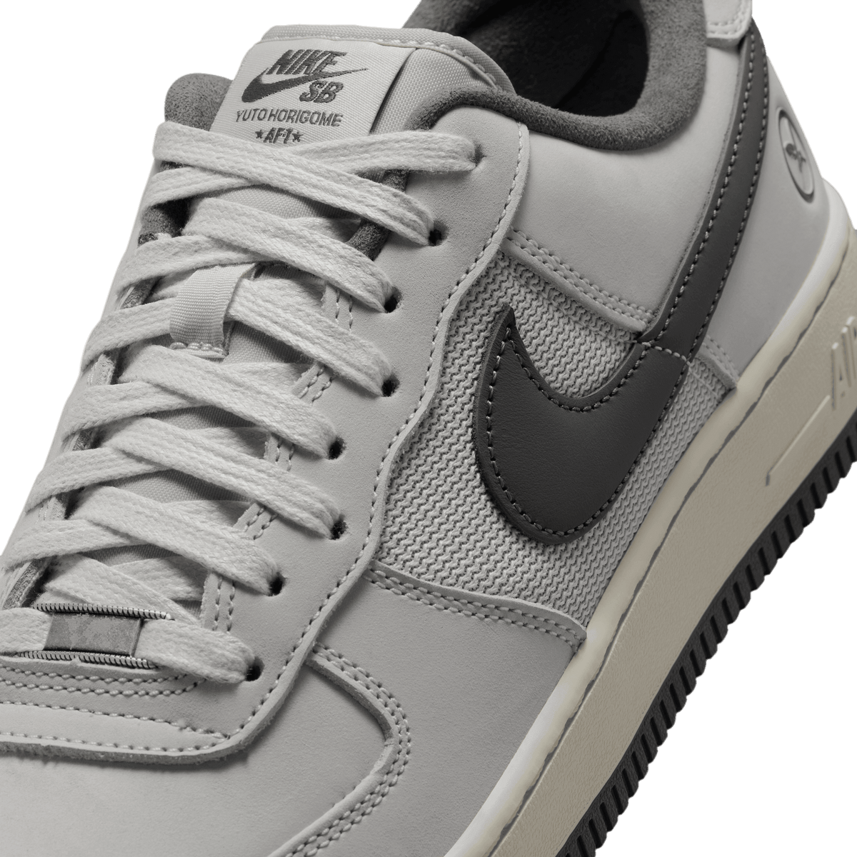 Nike SB x Yuto Horigome Air Force 1 AF1 White - Iron Grey - Coconut Milk-Black Sheep Skate Shop