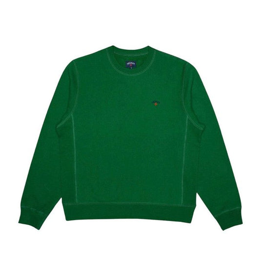 Noah Clothing Classic Fleece Crewneck Sweatshirt Spartan Green-Black Sheep Skate Shop
