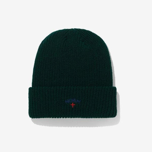 Noah Clothing Core Logo Cuff Beanie Forest Green-Black Sheep Skate Shop