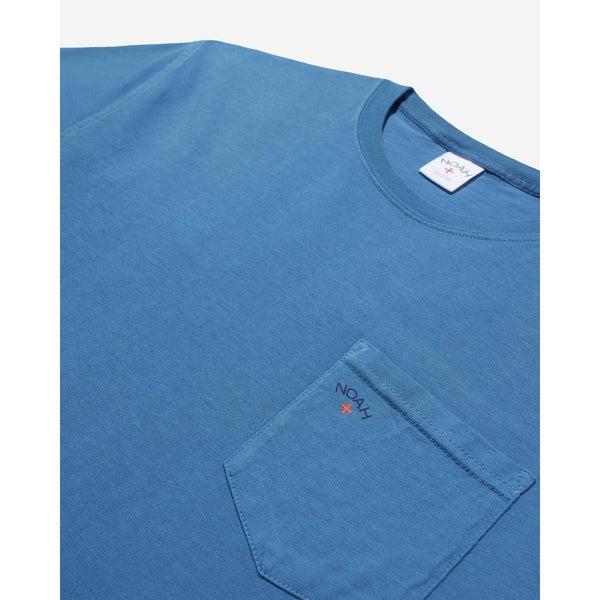 Noah Clothing Core Logo Pocket Tee Cornflower Blue-Black Sheep Skate Shop