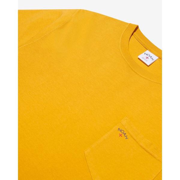 Noah Clothing Core Logo Pocket Tee Golden Orange-Black Sheep Skate Shop