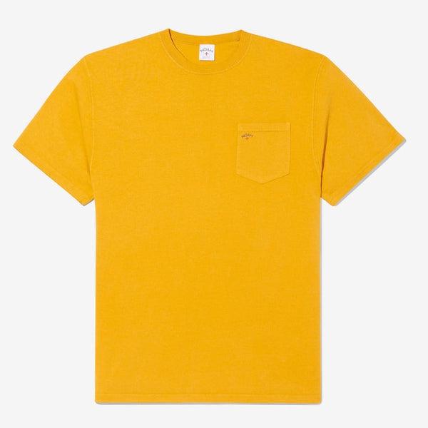 Noah Clothing Core Logo Pocket Tee Golden Orange-Black Sheep Skate Shop