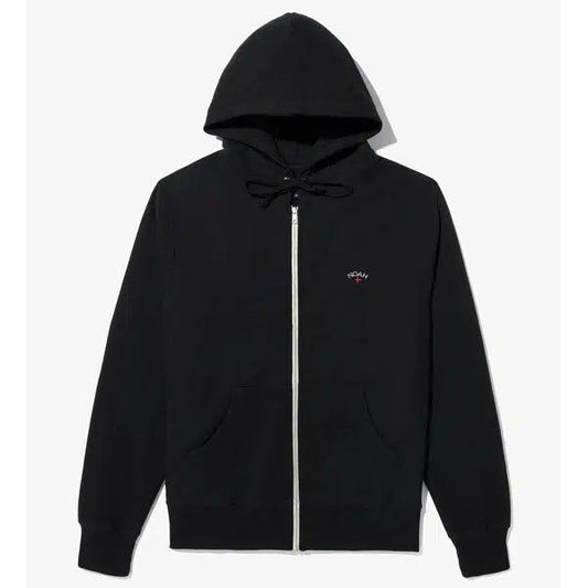 Noah Clothing Lightweight Classic Zip-Up Hoodie Sweatshirt Black-Black Sheep Skate Shop