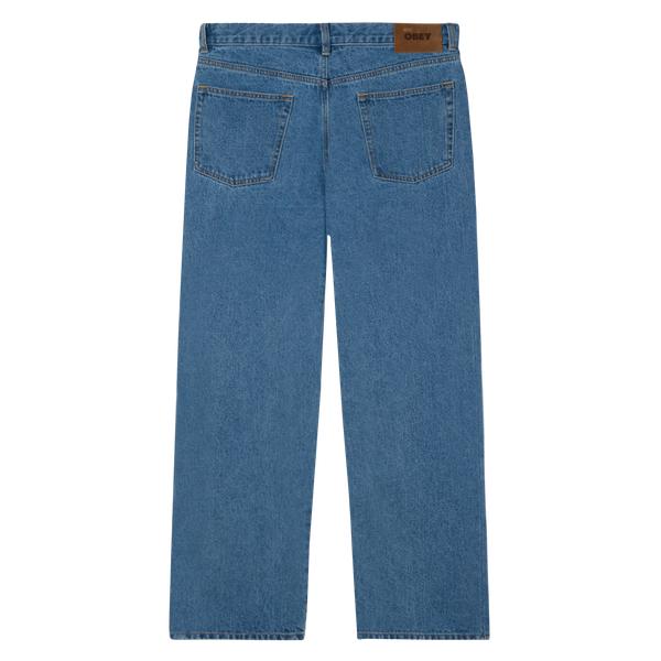 Obey Clothing Classic Baggy Denim Pant Light Indigo-Black Sheep Skate Shop