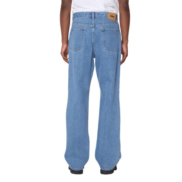 Obey Clothing Classic Baggy Denim Pant Light Indigo-Black Sheep Skate Shop