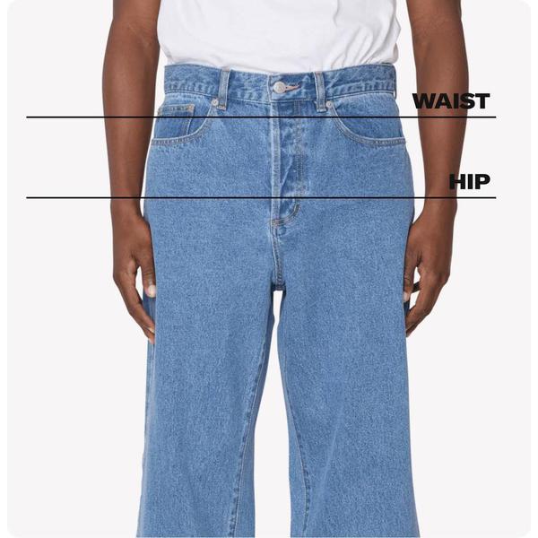 Obey Clothing Classic Baggy Denim Pant Light Indigo-Black Sheep Skate Shop