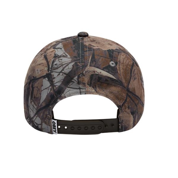 Obey Clothing Obey World Records 5 Panel Snapback Hat Fence Camo-Black Sheep Skate Shop