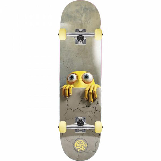 PUSH Skateboarding Peek Over Complete Soft Top 7.0" Yellow-Black Sheep Skate Shop