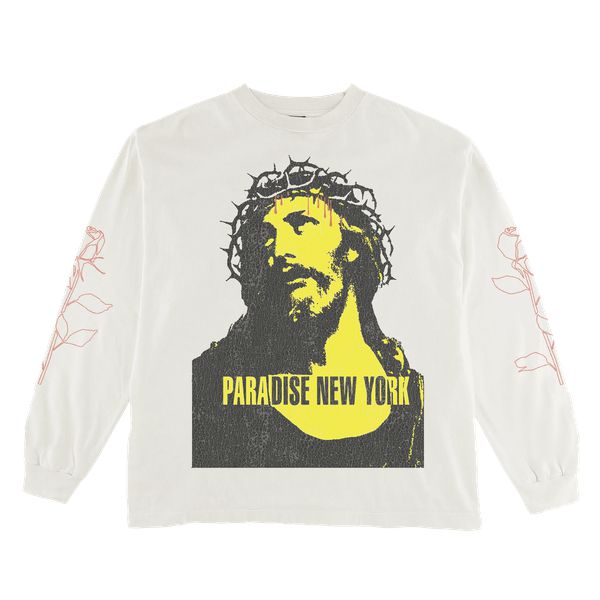 Paradise NYC Kill Your Idols Long Sleeve Tee White-Black Sheep Skate Shop