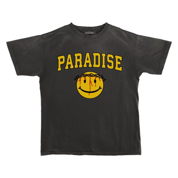 Paradise NYC Smiley Jesus Tee Black-Black Sheep Skate Shop