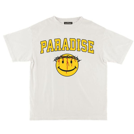 Paradise NYC Smiley Jesus Tee White-Black Sheep Skate Shop