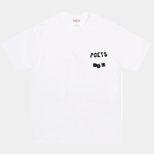 Poets Brand Cee-Lo Logo Tee White-Black Sheep Skate Shop
