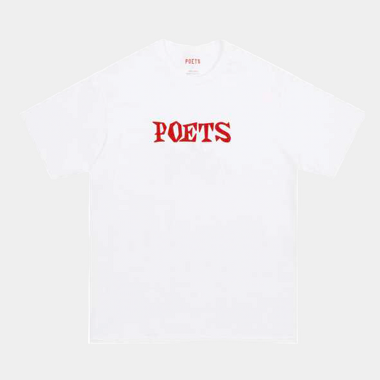 Poets Brand D&G Logo Tee White-Black Sheep Skate Shop