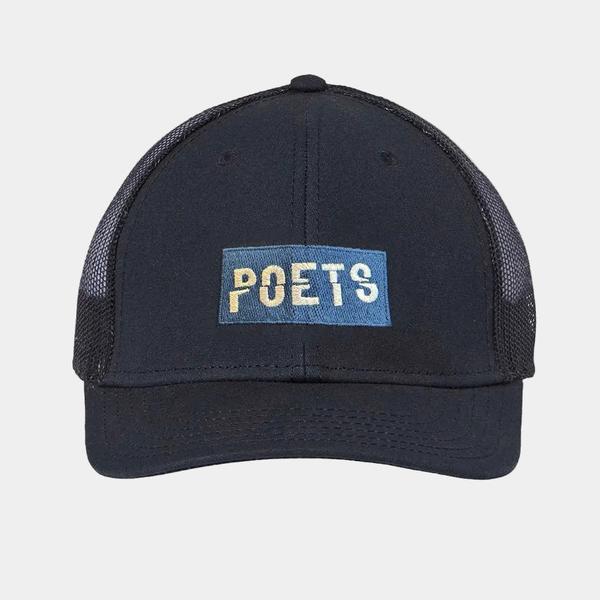 Poets Brand OG Split Mesh Snapback Hat Navy-Black Sheep Skate Shop