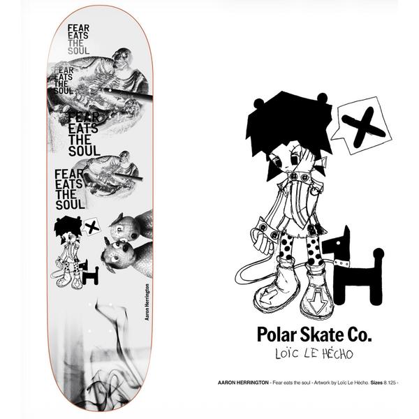 Polar Skate Co. Aaron Herrington Fear Eats The Soul Deck 8.375"-Black Sheep Skate Shop