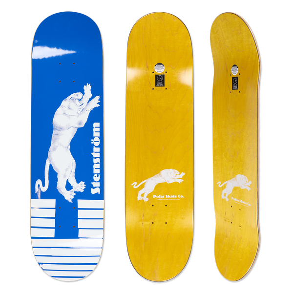 Polar Skate Co. David Stenstrom Tape & Panther Deck 8.25"-Black Sheep Skate Shop