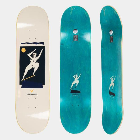 Polar Skate Co. Emile Laurent Crooks Deck 8.375" Cream-Black Sheep Skate Shop