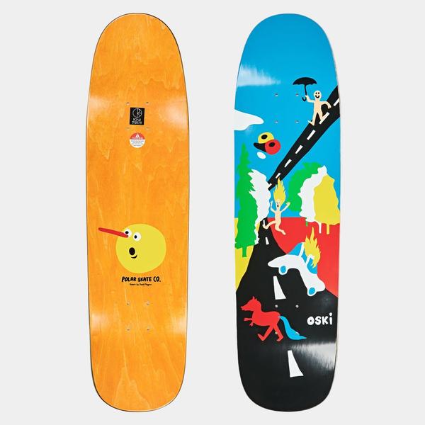 Polar Skate Co. Oskar Rozenberg Beautiful Day Shaped Deck 8.625"-Black Sheep Skate Shop