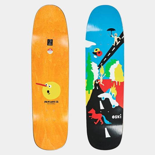 Polar Skate Co. Oskar Rozenberg Beautiful Day Shaped Deck 8.625"-Black Sheep Skate Shop