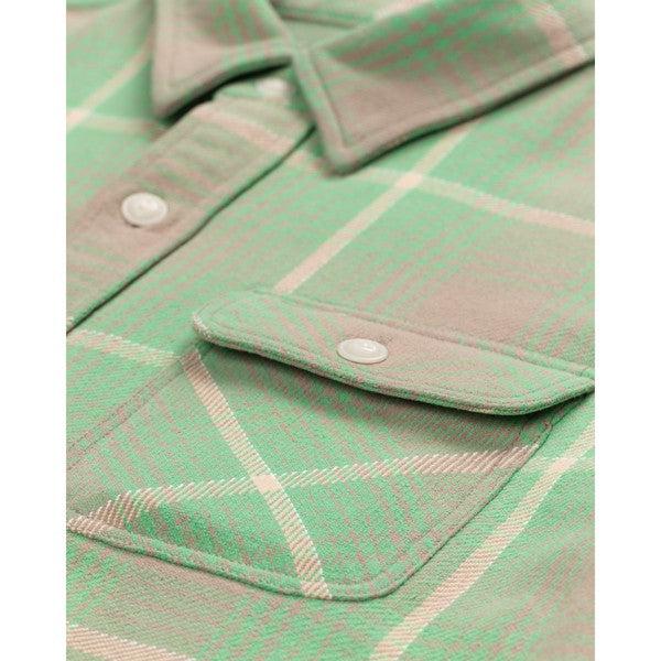Vintage Polo Ralph Lauren Cream Plaid Flannel Long Sleeve Button
