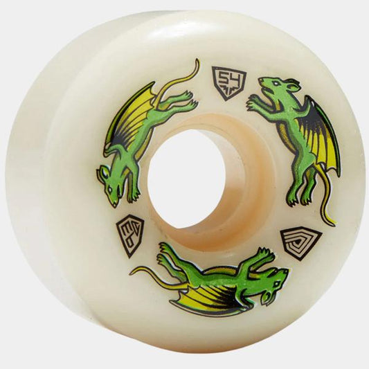 Powell Peralta Dragon Formula Nano Rats Wheels 93a 56mm White-Black Sheep Skate Shop