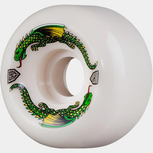 Powell Peralta Dragon Formula Side Cut Wheels 93a 58mm White-Black Sheep Skate Shop