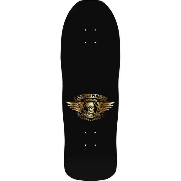 Powell Peralta Mike Vallely Elephant Reissue Deck 10" Gold Foil - Black-Black Sheep Skate Shop