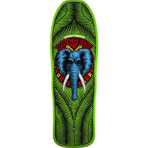 Powell Peralta Mike Vallely Elephant Reissue Deck 9.85" Lime-Black Sheep Skate Shop